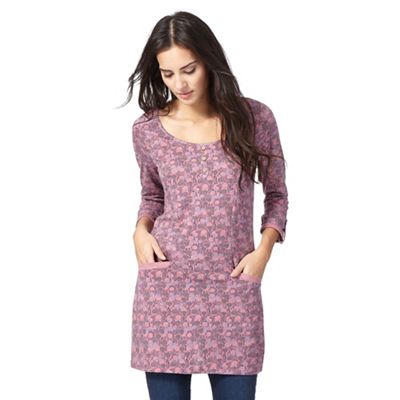Pink spotted print tunic
